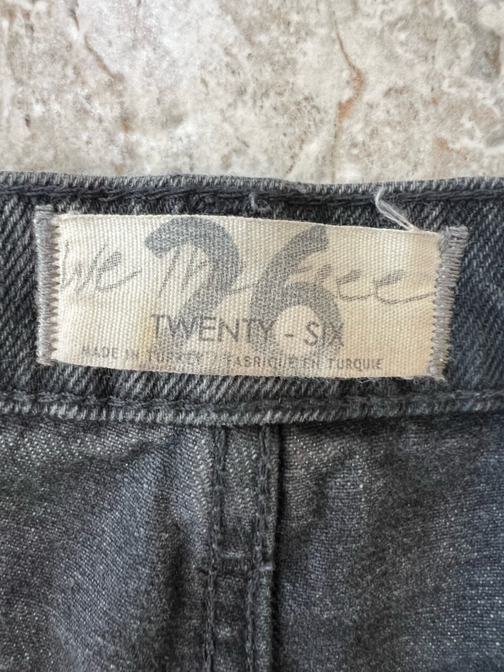 Free People We the Free Deep Trance High-Rise Dropped Barrel Jeans in Black, 26 - Picture 8 of 12